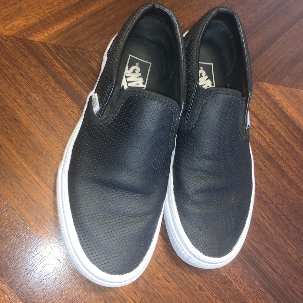 leather vans
